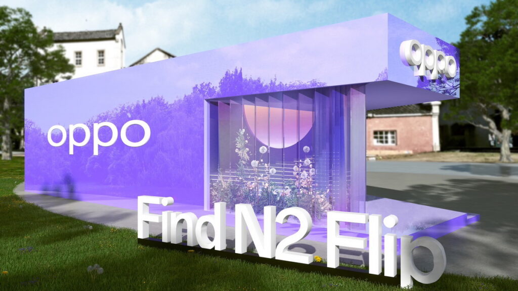 OPPO Find N2 Flip「大人的摺學屋」限時概念店外觀