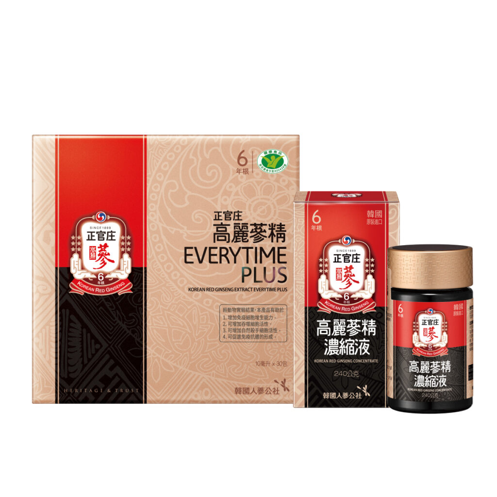 外出賞櫻保持元氣很重要,正官庄明星商品「高麗蔘精EVERYTIME PLUS」,與「高麗蔘精濃縮液」活力暖「蔘」價NT$6,490元。