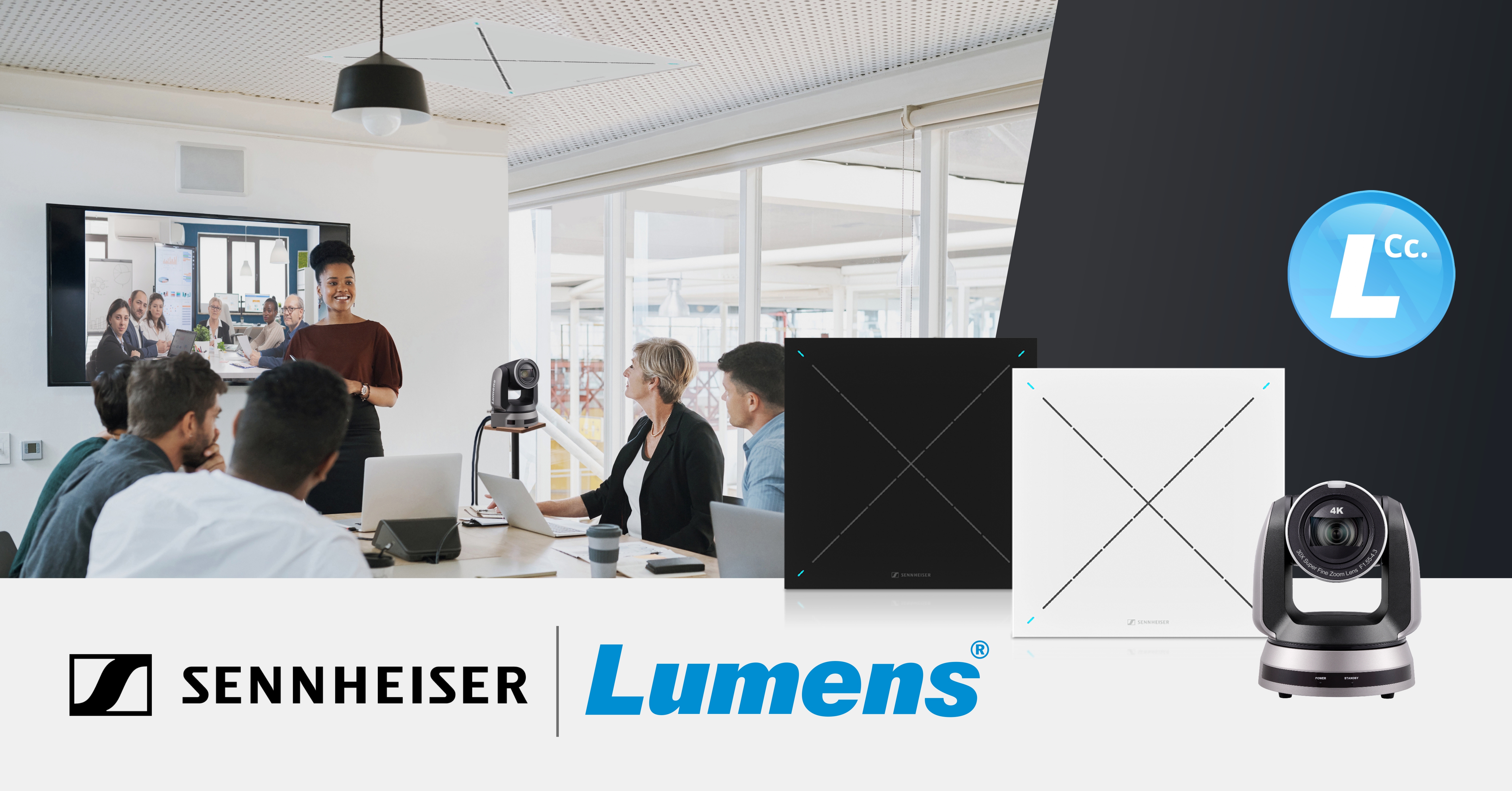 Sennheiser和 Lumens 攜手帶來真實會議體驗