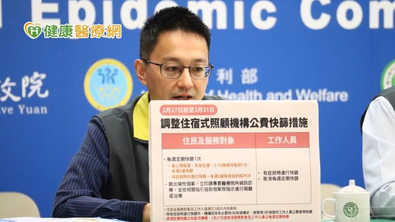 長照機構陽性率下降　定期快篩措施進行2調整！