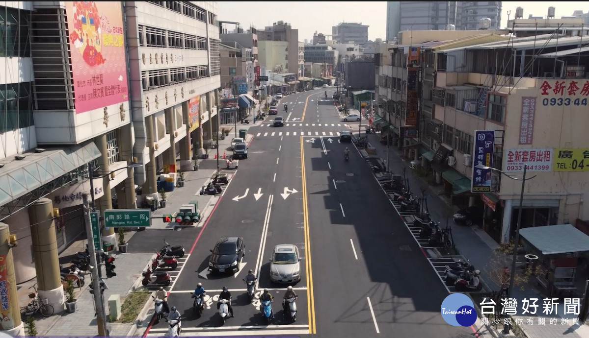 彰化縣內道路與行人使用空間。圖／彰化縣政府提供