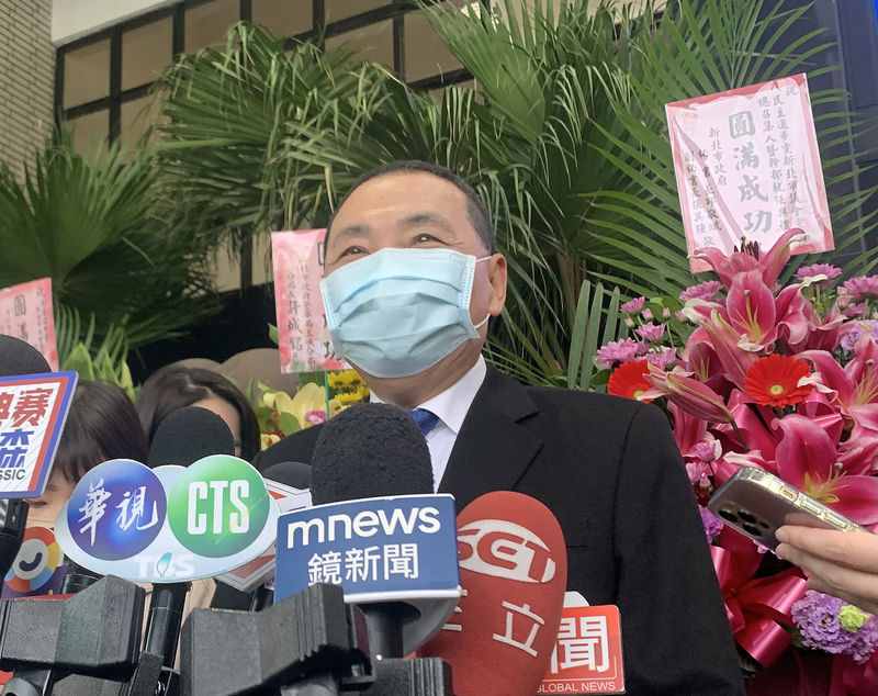 新北市長侯友宜是否參選2024,國民黨內呼籲要儘早表態。中央社