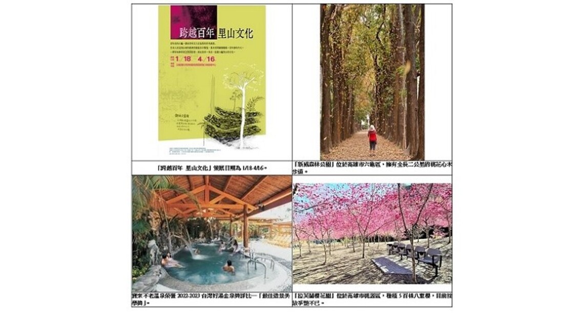 228連假去哪玩？遊山城、賞櫻花、洗溫泉正合適！把握茂林賞蝶最後機會