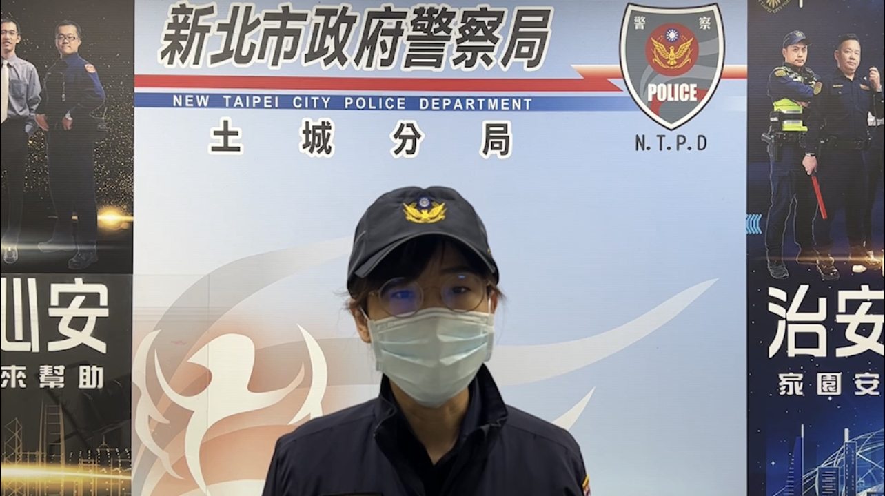 土城所副所長吳佳馨說明。(記者徐煜勝翻攝)