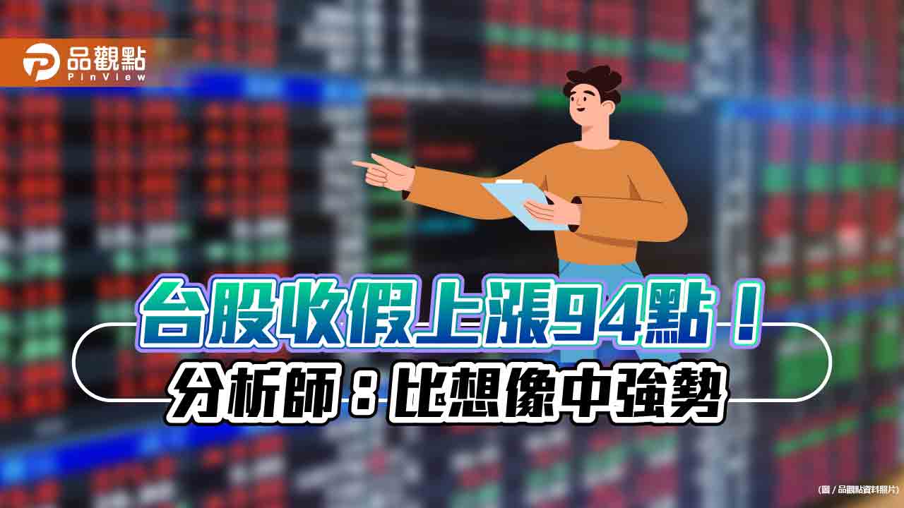 台股收假上漲94點!分析師:主力回流了、高價股帶來比價效應 建議這樣操作