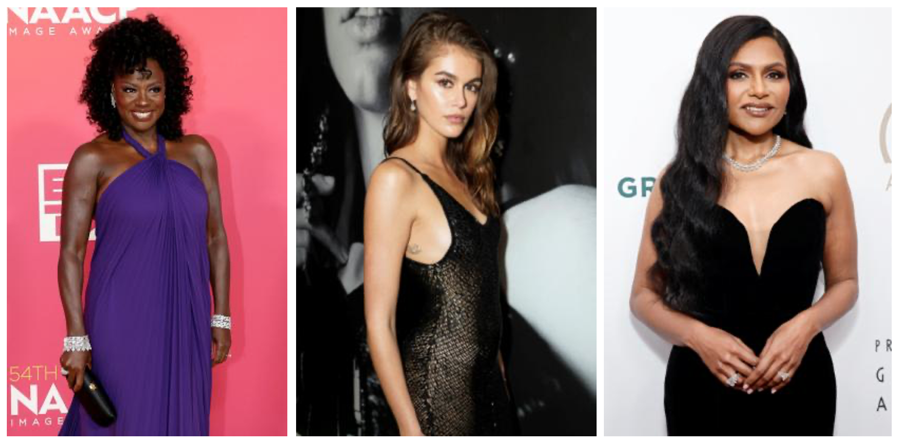 Kaia Gerber、Viola Davis 及 Mindy Kaling  佩戴 De Beers Jewellers 鑽石珠寶