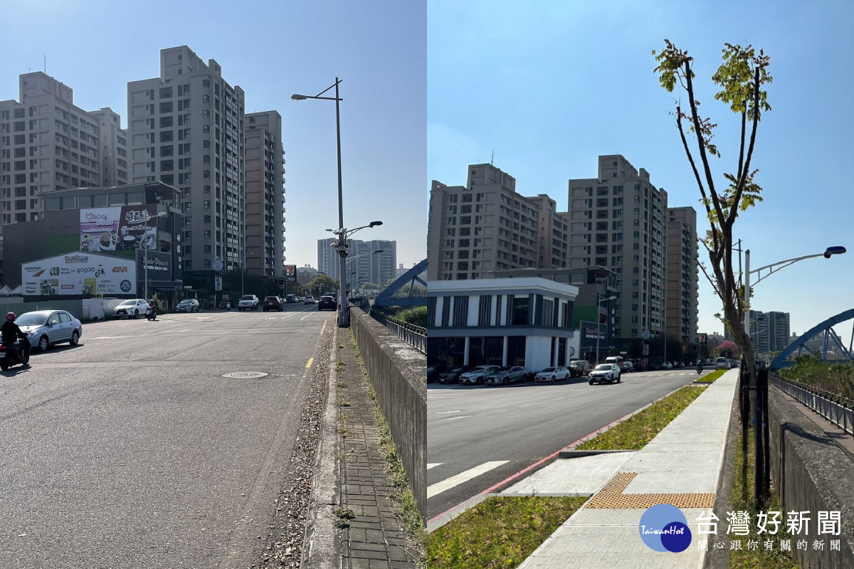 旱溪沿岸太原二號橋-金母橋段施工前後