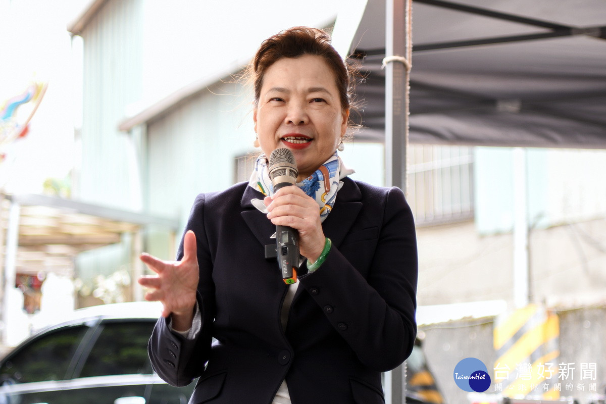 經濟部長王美花於視察「桃園地區穩定供水計畫及管線汰換工程」中致詞。<br /><br /> 