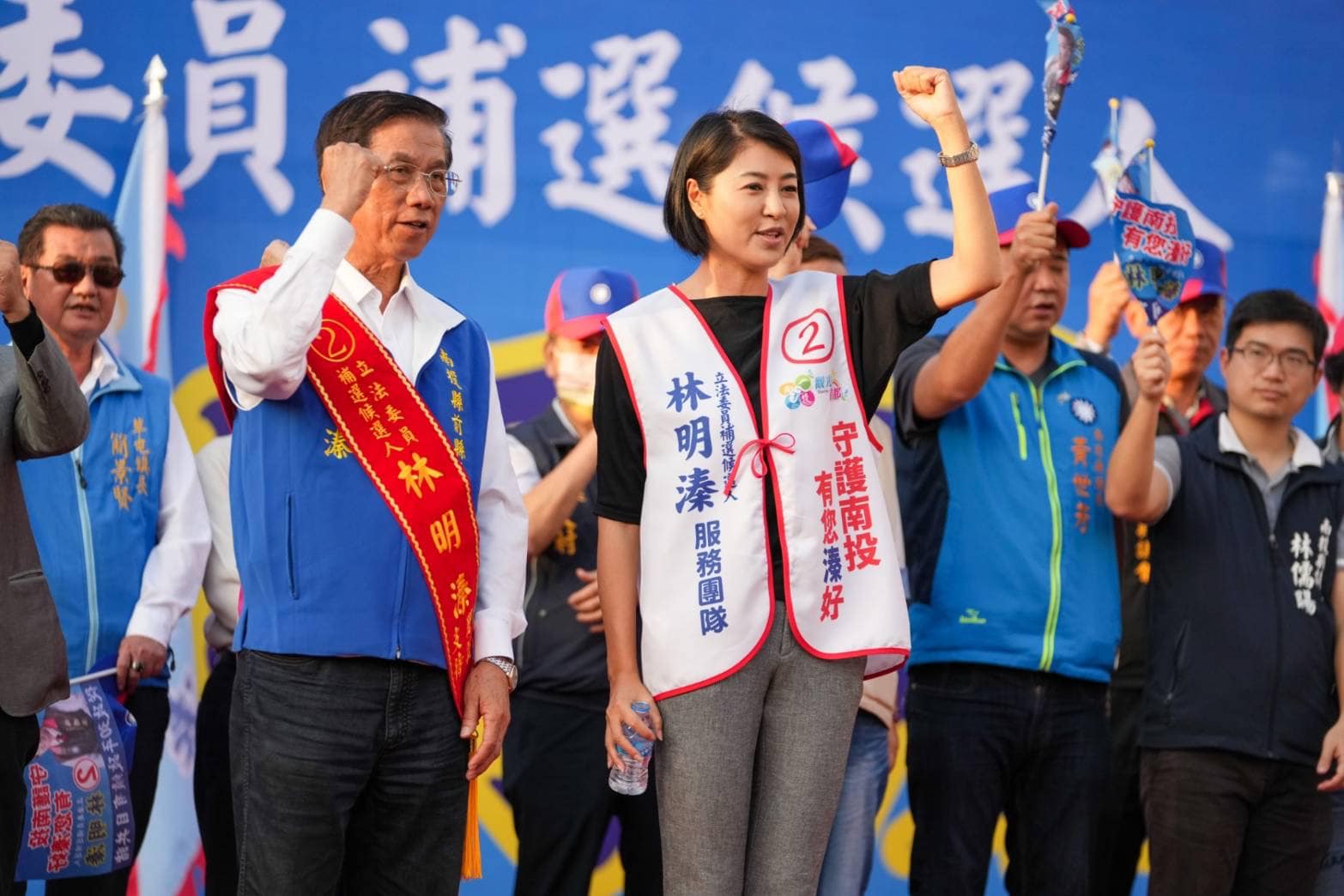許淑華昨宣布請假三天,專心為林明溱助選。翻攝許淑華臉書