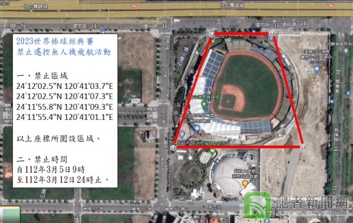 2023WBC登場洲際棒球場禁飛無人機 違者恐罰150萬