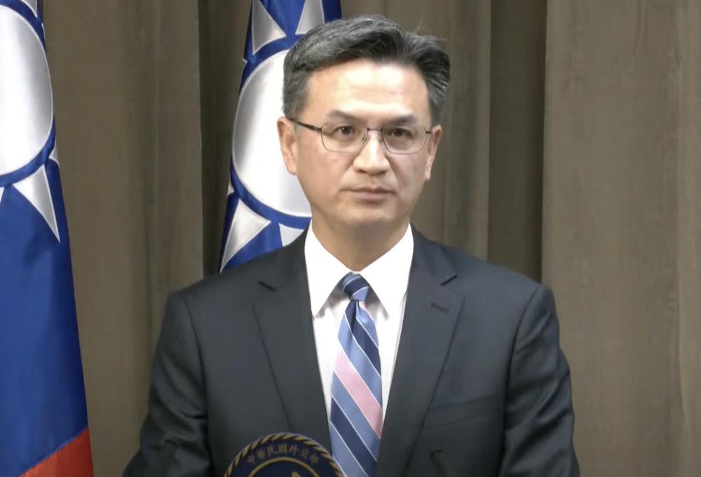 外交部發言人劉永健。針對拜登政府宣布任內第九度對台軍售，劉永健表示，感謝美方落實安全承諾。