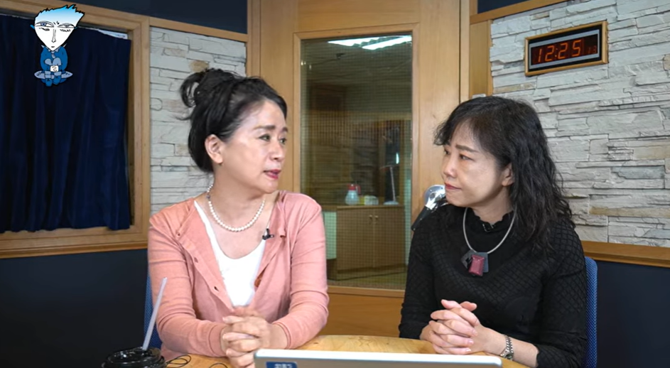 傳出國民黨立委李貴敏(左)是符合新北市長侯友宜找副手人選的代表性人物,李貴敏接受訪問時指她沒有被徵詢。翻攝《飛碟午餐 尹乃菁時間》直播頁面