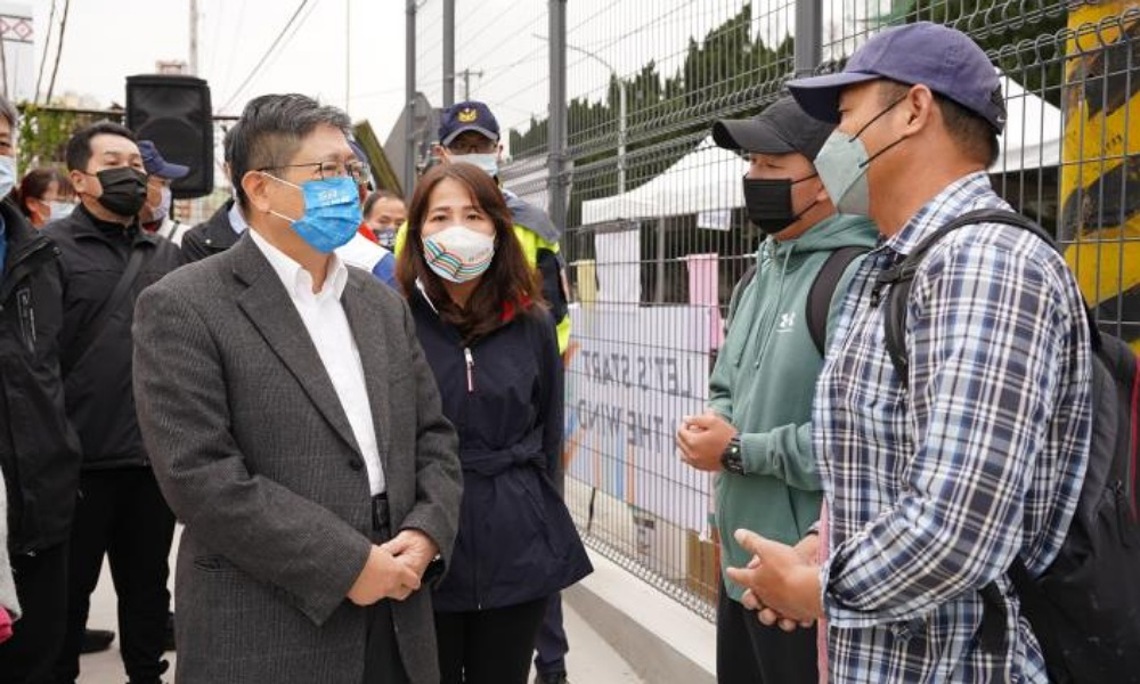 全中運網球選手受傷   楊文科視察球場關心賽況