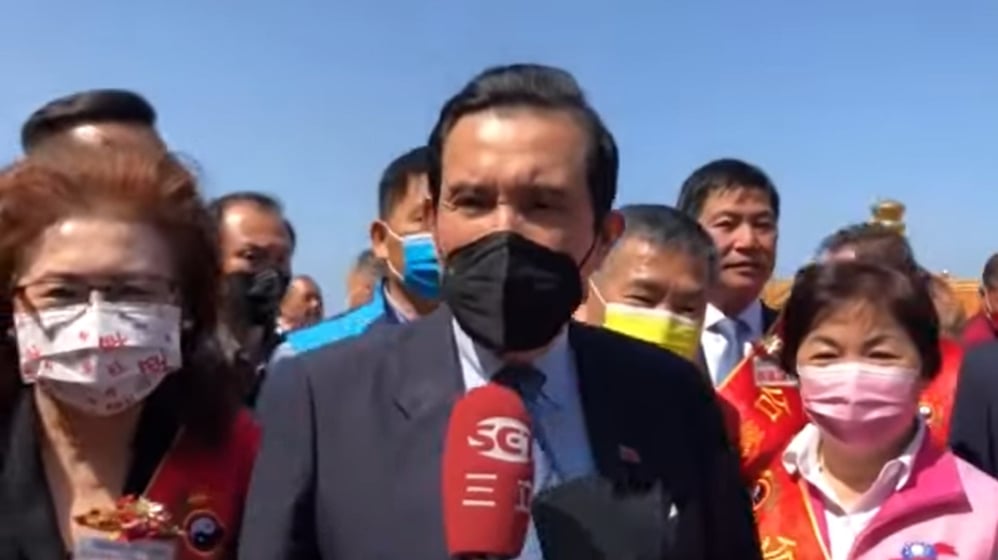前總統馬英九今天到台中,被問到昨天的南投立委補選結果,撂重話要國民黨、林明溱深入檢討。翻攝畫面
