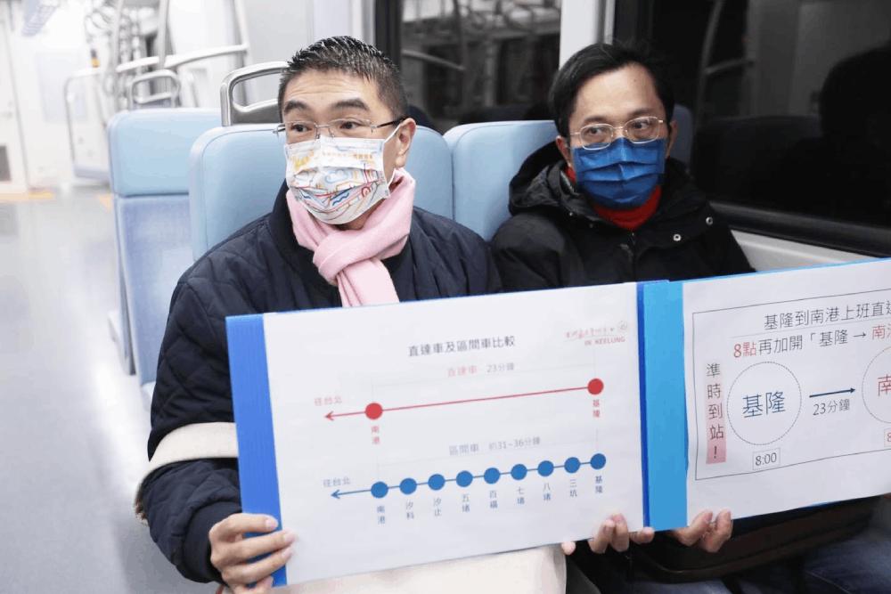 謝國樑一再爭取自強號增停南港