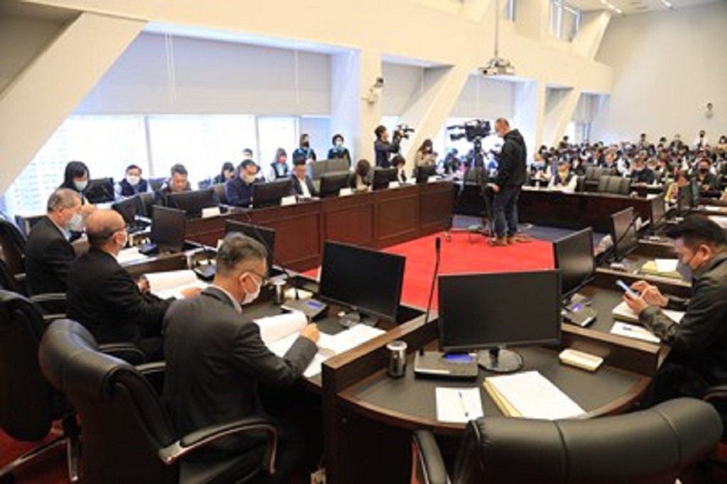 台中市議會第4屆第1次臨時會3月13日開議。(圖/記者謝榮浤翻攝)