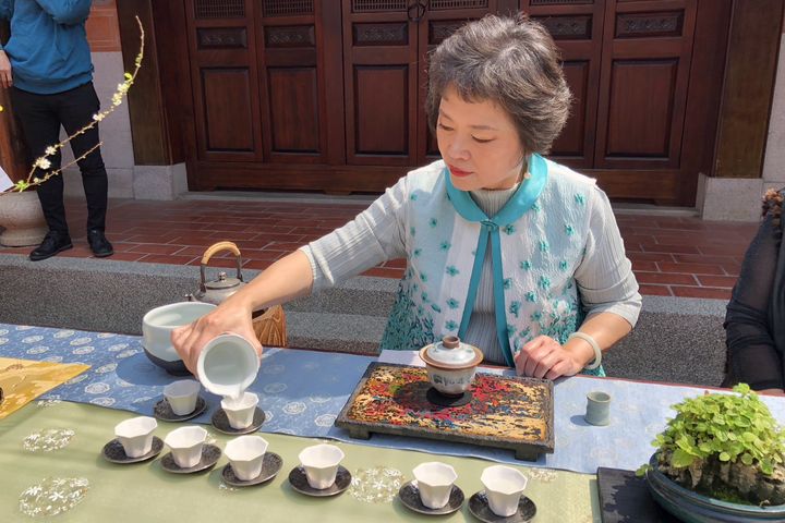臺灣民俗文物館「如流」書法展 名家即興揮毫