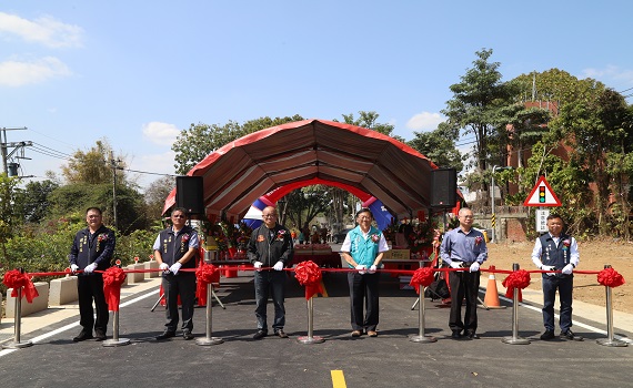嘉義縣番路鄉彈藥庫聯絡道路　拓寬完工剪綵啟用