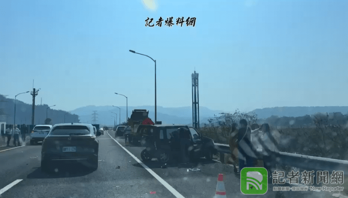國道六號東向6.6公里內線及路肩事故 造成塞車