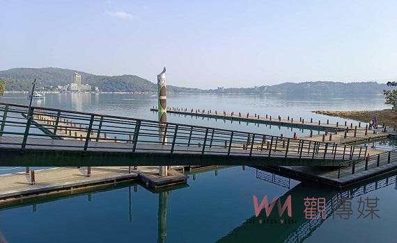 因應日月潭水位下降部分浮排調整 公有碼頭維持正常營運