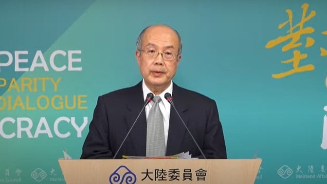 陸委會副主委兼發言人詹志宏。翻攝畫面