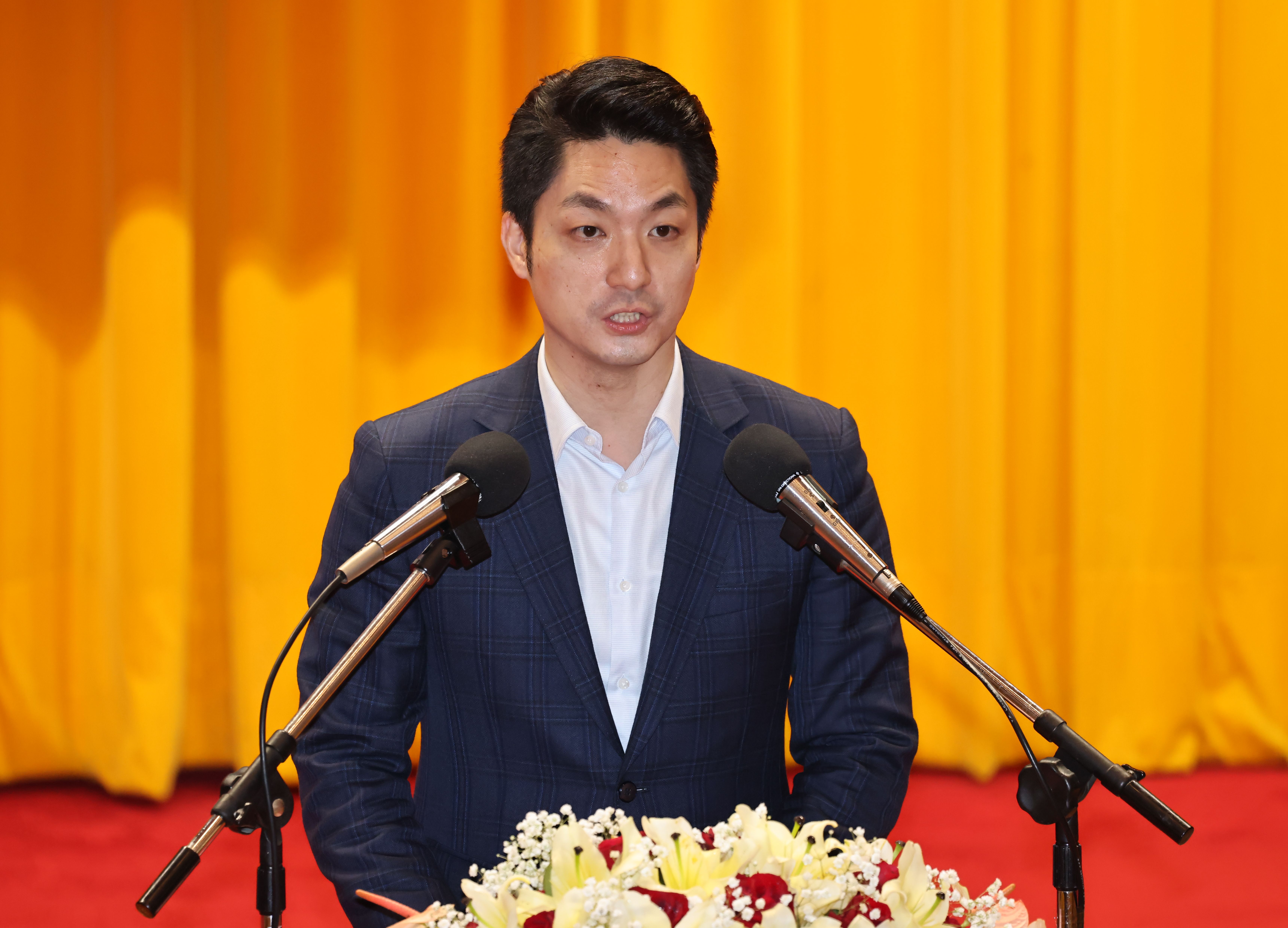 蔣萬安遭冒名在抖音上開帳號。資料照片/林啟弘攝