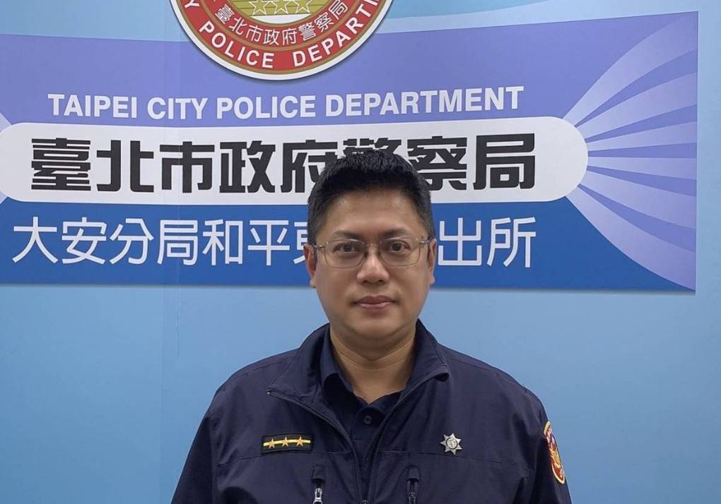 大安分局和平東路派出所警員吳榮晃。（記者林金聖翻攝）