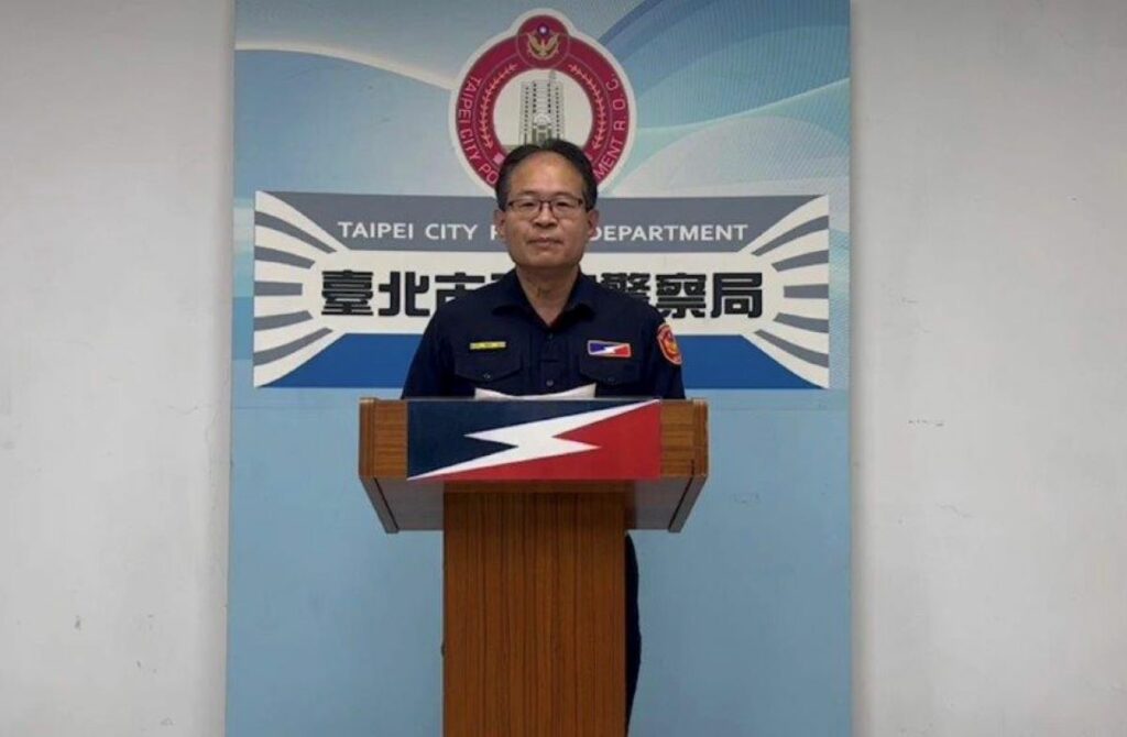 發言人說明畫面-第三中隊中隊長吳文城。