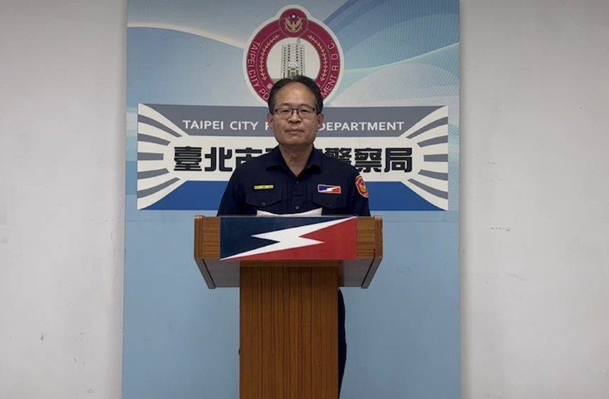 發言人說明畫面-第三中隊中隊長吳文城。