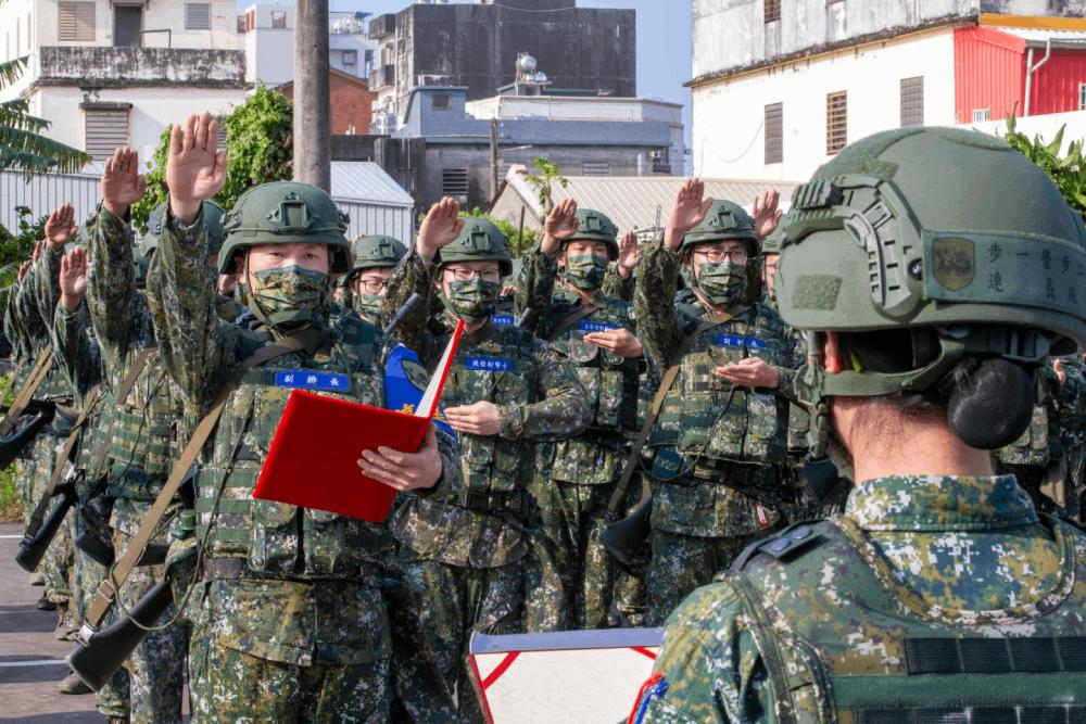 國防部軍聞社拍攝陸軍步兵精神動員