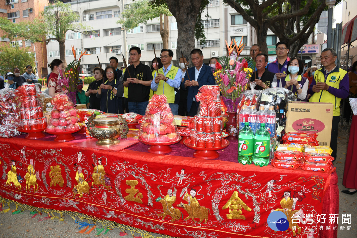金馬公園第二期改善工程開工動土前先舉行祭拜儀式。圖/彰化公所提供