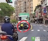 線死角!新北五股民義路老人家過馬路遭大貨車撞倒捲入輪下