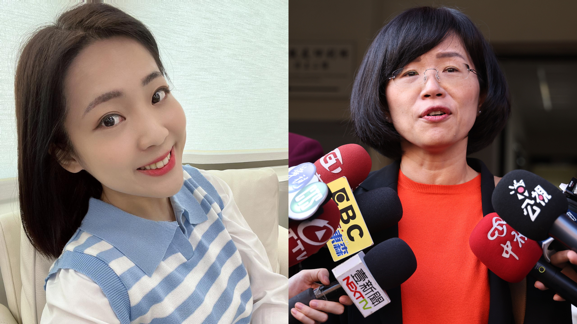 徐巧芯(左)指控,民進黨立委蘇巧慧(右)漏報財產。翻攝徐巧芯臉書、資料照片