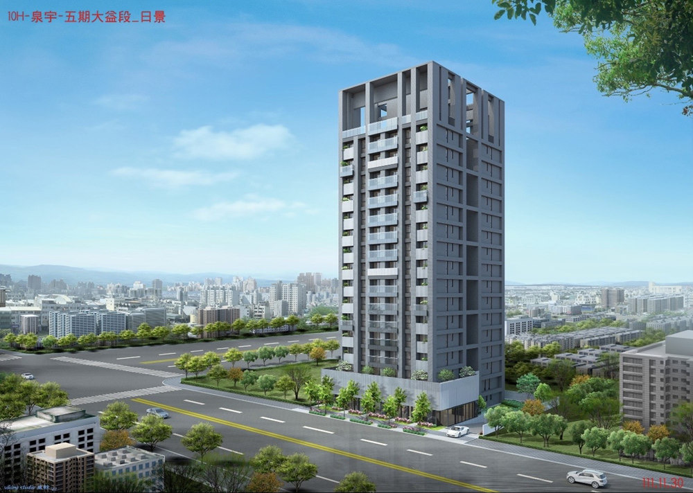 泉宇VIVA外觀示意圖 。(圖/泉宇建設提供)