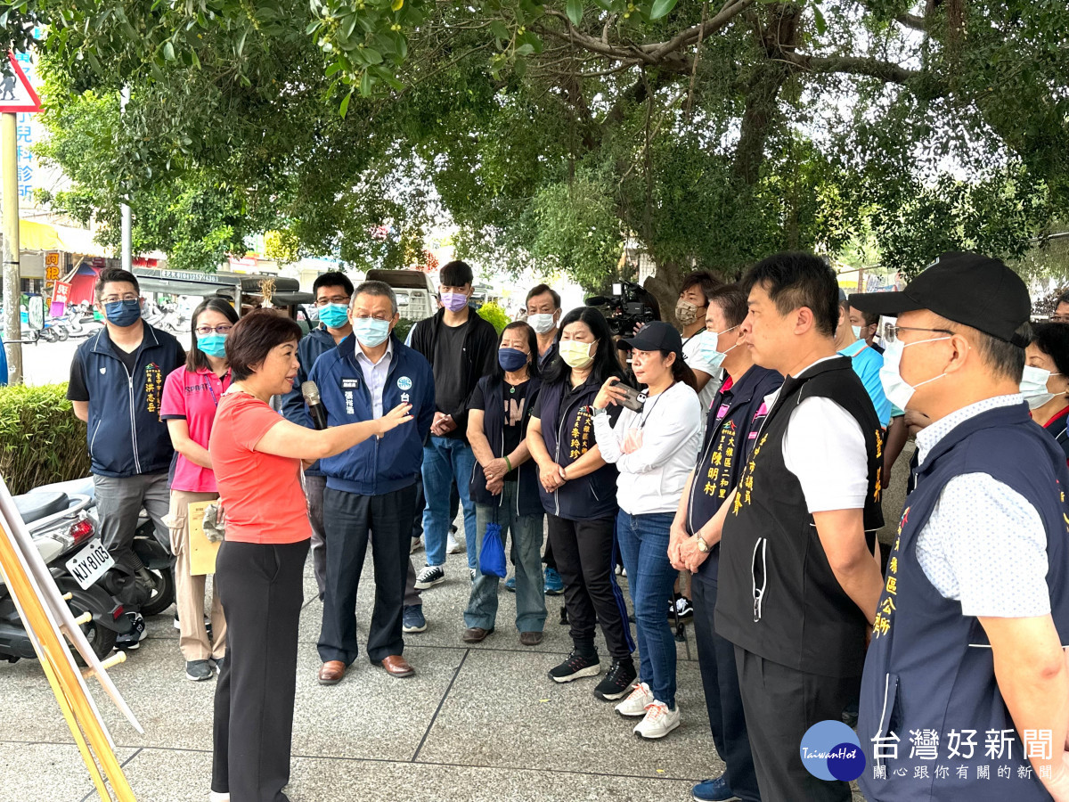 立委楊瓊瓔及台中市議員吳呈賢爭取6500萬元經費,汰換大雅區自來水管線。