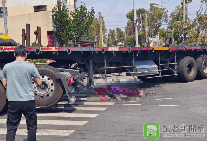 雲林斗六重大車禍 兩老婦騎腳踏車被捲入聯結車底沒有生命跡象送醫搶救