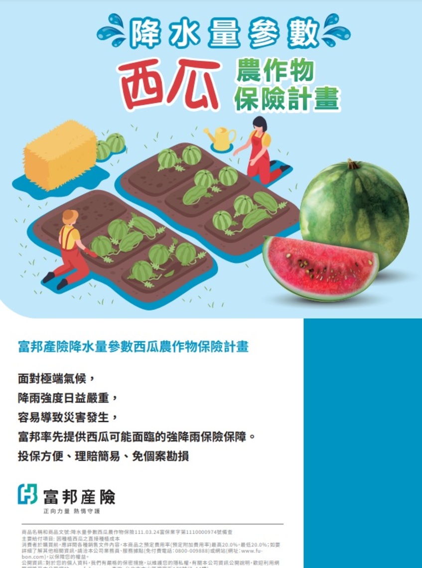 西瓜也能保險! 農委會補助農民購買西瓜農作保險