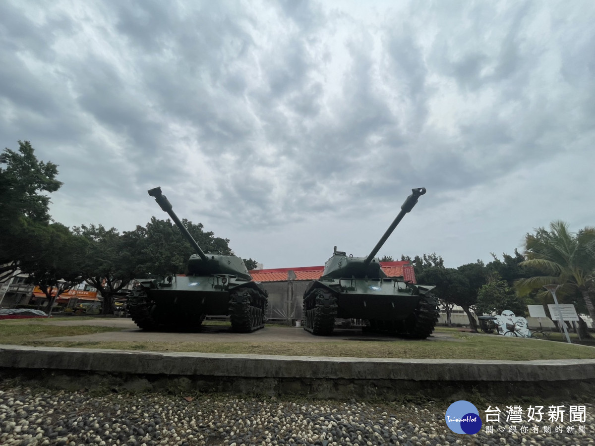 彰化市嶄新金馬公園戰車親子嘉年華，兩部戰車3月29日繳回國防部。圖／彰化市公所提供