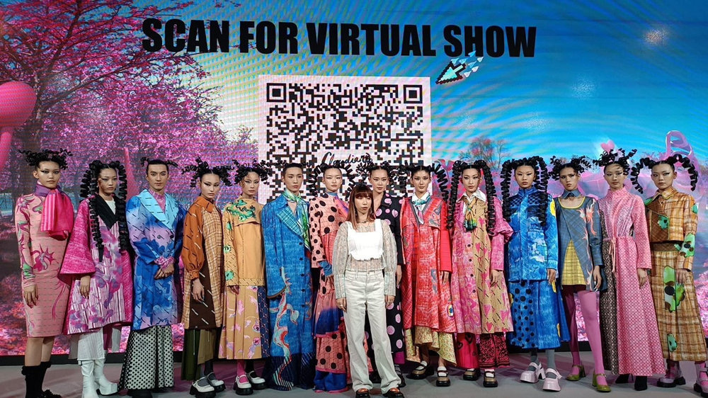 Claudia Wang2023秋冬大秀攜手數字王國,以愛的文明講述多元時尚議題。(圖/數字王國提供)