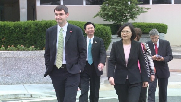 蔡英文當選總統前,曾於2015年訪美並拜會國務院。資料照片/蔡英文訪美媒體團提供