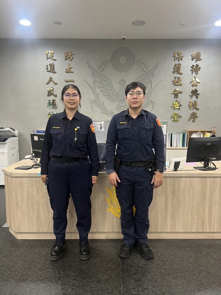 士林分局社子派出所警員王義誠、戴玉華