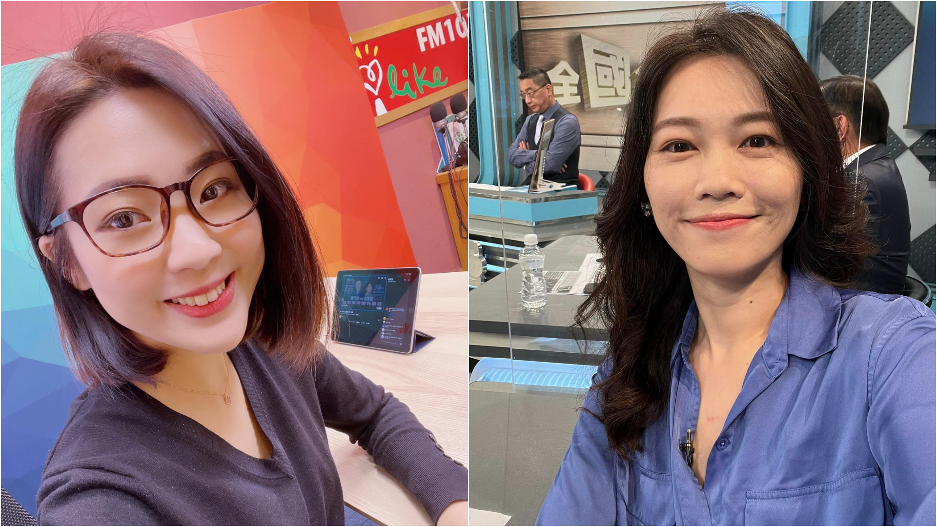 國民黨台北市議員徐巧芯(左)、台灣基進北市黨部主委吳欣岱(右)。翻攝兩人臉書