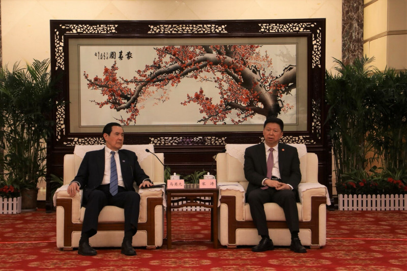 馬英九30日晚間會見國台辦主任宋濤。馬辦提供