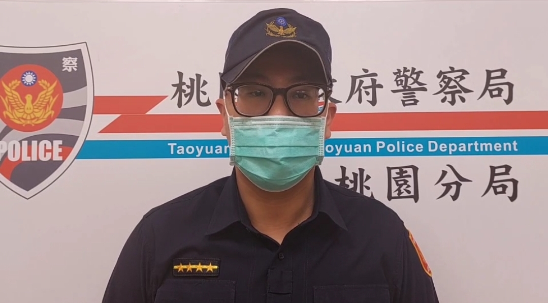 埔子所副所長姜之維表示葉男經酒測為0.33MG/L,全案依法移請偵辦。(圖/桃園分局提供)