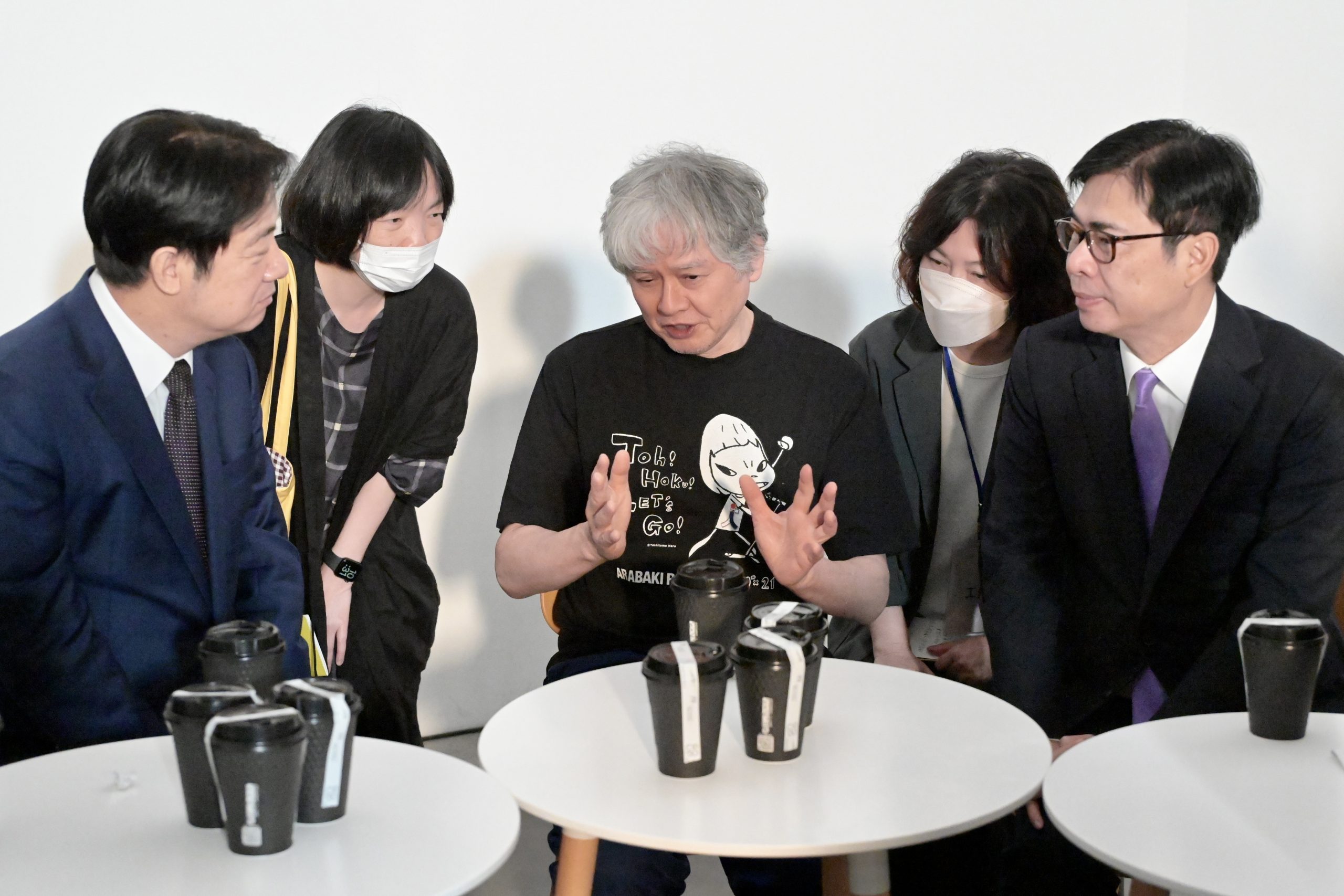 奈良美智展明起內惟藝術中心開展 賴清德、陳其邁共邀民眾觀展