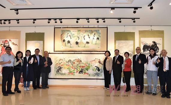 影/警界儒將蔡俊章水墨畫展 張麗善:歡迎鄉親踴躍參觀