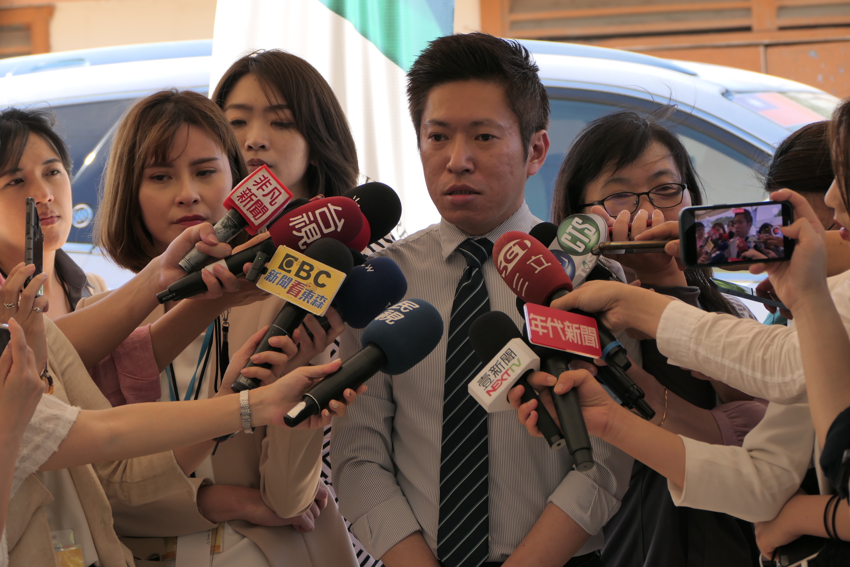 總統府副秘書長張惇涵證實「蔡麥會會」。蘇聖怡攝