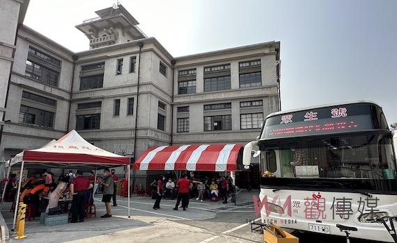南消第七大隊結合宮廟及知名飯店 「捐熱血 挺防災」