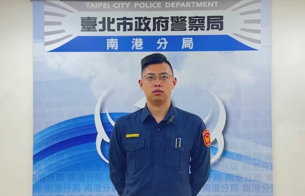 同德派出所所長潘志東說明畫面