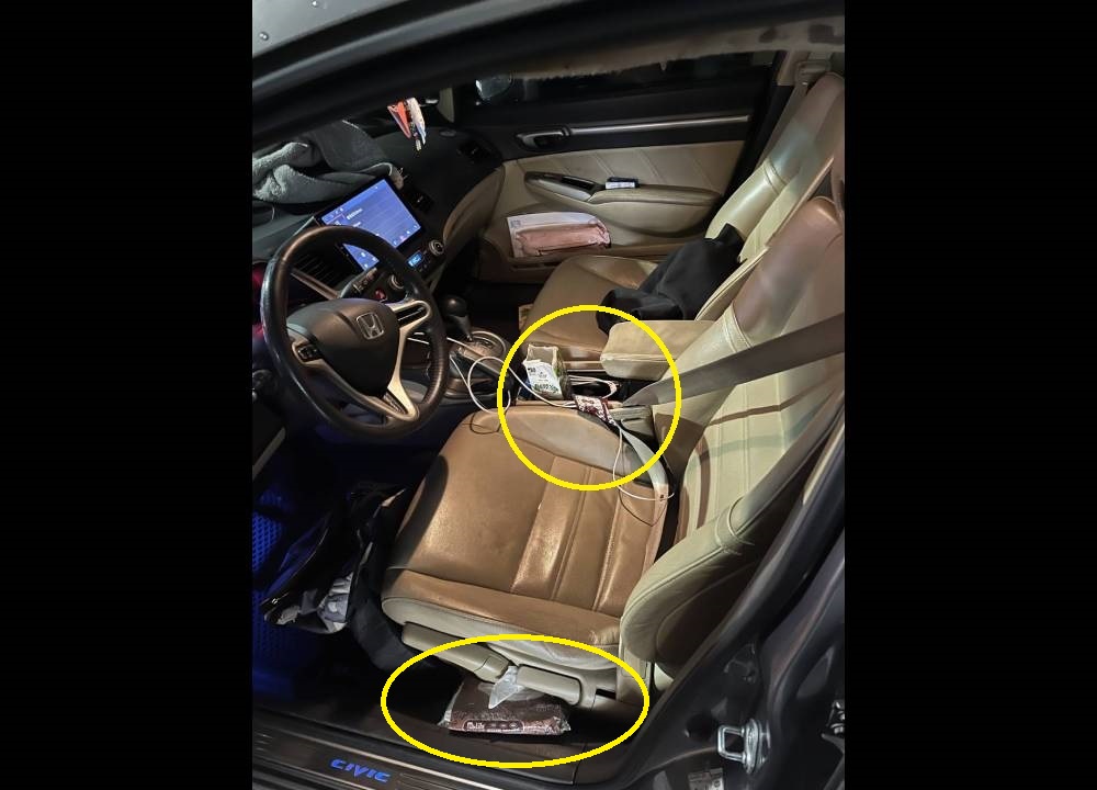 違停吃涼麵 24歲男車內藏百餘毒品咖啡包被逮 85 76
